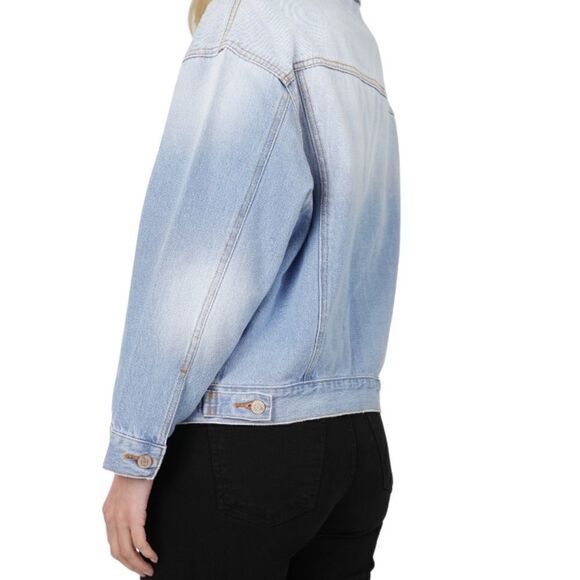 NWT OVERSIZED DENIM JACKET LIGHT BLUE - Picture 8 of 9